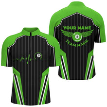 Load image into Gallery viewer, Multicolor Billiard Jersey For Men Custom Billiard 1/4 Zip Shirts, Billiard Tournament Team Shirts TDM2498