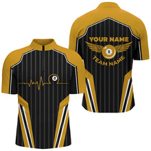 Load image into Gallery viewer, Multicolor Billiard Jersey For Men Custom Billiard 1/4 Zip Shirts, Billiard Tournament Team Shirts TDM2498