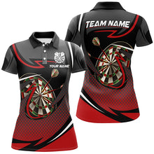 Load image into Gallery viewer, Personalized Dartboard 3D Printed Darts Shirts For Women Custom Darts Team Jerseys Attire |Red TDM1821