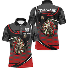 Load image into Gallery viewer, Personalized Dartboard 3D Printed Darts Shirts For Men Custom Darts Team Jerseys Attire |Red TDM1821