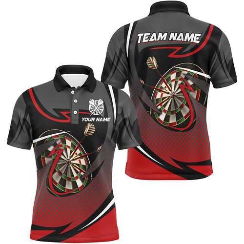 Personalized Dartboard 3D Printed Darts Shirts For Men Custom Darts Team Jerseys Attire |Red TDM1821