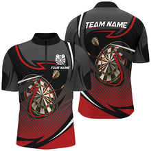 Load image into Gallery viewer, Personalized Dartboard 3D Printed Darts Shirts For Men Custom Darts Team Jerseys Attire |Red TDM1821