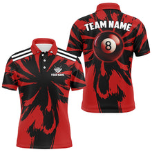 Load image into Gallery viewer, Personalized Funny Storm Red 8 Ball Pool Men Billiard Shirts Custom Unique Team Billiard Jerseys TDM2019