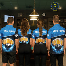 Load image into Gallery viewer, Black And Blue Funny Beer 8 Ball Billiard Jersey For Women Custom Pool Team Shirt Polo &amp; 1/4 Zip TDM5942