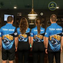 Load image into Gallery viewer, Blue Funny Beer Shark 8 Ball Billiard Jersey For Women Custom Pool Team Shirt Polo &amp; 1/4 Zip TDM5943