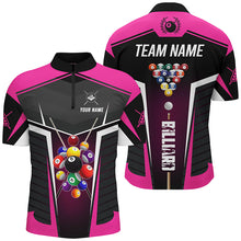 Load image into Gallery viewer, Personalized Pink Jerseys Billiard Balls Shirts For Men Custom 3D Billiard Pool League Shirts TDM1833