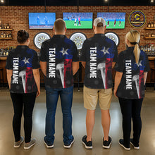 Load image into Gallery viewer, Personalized Texas Flag Smoke Darts Polo &amp; Quarter Zip For Women Custom Texas Darts Team Jersey TDM5487