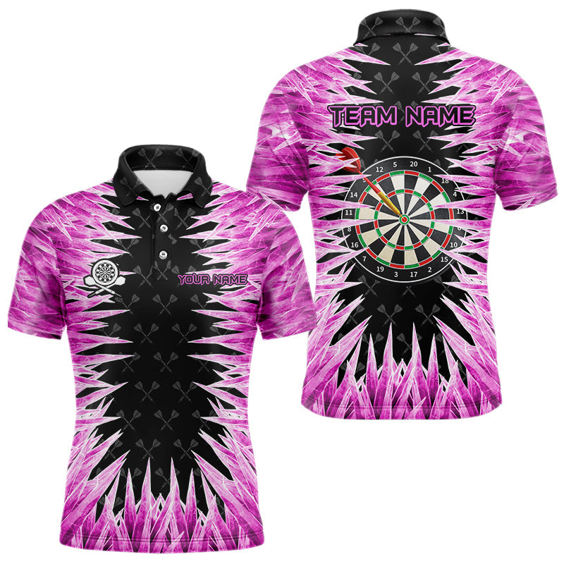 Personalized Darts Board Pink Icy 3D Printed Men Dart Shirts Custom Cool Dart Jerseys For Team TDM3583