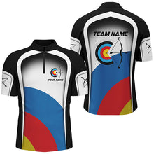 Load image into Gallery viewer, Personalized Colorful Target Archery Shirts For Men, Archery Tournament Jerseys For Team Archers TDM2057