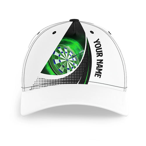 Personalized Green Dartboard 3D Printed Skull Darts Baseball Cap Custom Darts Hat Gift For Darts Lover TDM2261