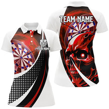 Load image into Gallery viewer, Personalized Red Dartboard 3D Printed Skull Darts Shirts For Women Custom Team League Darts Jerseys TDM2264