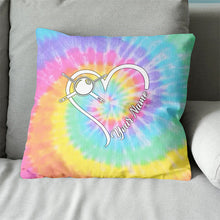 Load image into Gallery viewer, Colorful Tie Dye Billiard Pillow Custom Name Throw Pillow Billiard Gifts TDM0761