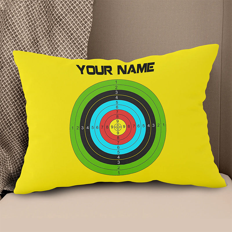 Archery 3d Target Custom Lime Green Archery, Best Archery Throw Pillows TDM0762