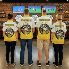 Load image into Gallery viewer, Personalized Funny Beer Skull Darts Shirt For Women Custom Yellow Darts Team Jersey, Darts Gifts TDM5507
