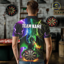 Load image into Gallery viewer, Colorful Lightning Dragon Darts Shirt For Men Custom Darts League Jersey Team Polo &amp; 1/4 Zip TDM5761