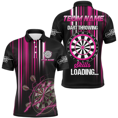 Darts Throwing Skills Loading Custom Pink Darts Shirts For Men Custom Funny Darts Apparel Jerseys TDM2278