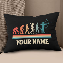 Load image into Gallery viewer, Personalized Funny Archers Evolution Archery Retro Vintage Throw Pillows TDM0778