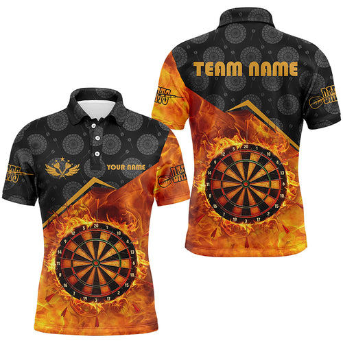 Personalized Darts Fire Flame 3D Printed Men Darts Shirts Custom Darts Board Jerseys Attire TDM1862