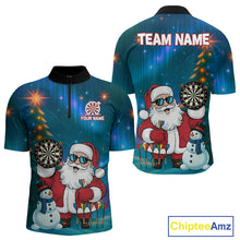 Load image into Gallery viewer, Funny Santa Christmas Darts Shirt For Men Custom Xmas Dart Jerseys, Gifts For Darts Player TDM5272