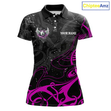 Load image into Gallery viewer, Black And Purple 8 Ball Wings Billiard Shirt For Women Custom Tribal Pool Jersey Team Polo &amp; 1/4 Zip TDM5774