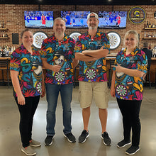 Load image into Gallery viewer, Funny Eagle Colorful Graffiti Darts Shirt For Women Custom Darts Jersey Team Polo &amp; 1/4 Zip TDM5783