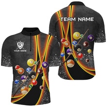 Load image into Gallery viewer, Personalized Grey Grunge Billiard Shirts For Men Custom 3D Billiard 8 Ball Pool Jerseys |Purple TDM2301