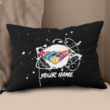 Load image into Gallery viewer, Custom Grunge Billiard Balls Black Pillow, Personalized Pillows Billiard TDM0791