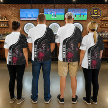 Load image into Gallery viewer, Red Grim Reaper Darts Women Polo &amp; Quarter-Zip Custom Darts Shirts For Team Darts Jerseys TDM5525