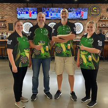 Load image into Gallery viewer, Funny Alligator And Beer Darts Shirt For Women Custom Darts Jersey Polo &amp; 1/4 Zip, Darts Gifts TDM6144