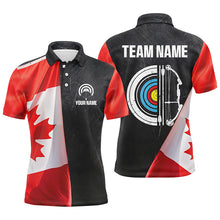 Load image into Gallery viewer, Personalized Retro Canada Flag Archery Shirts For Men Custom Patriotic Archery Jersey For Archer TDM2079