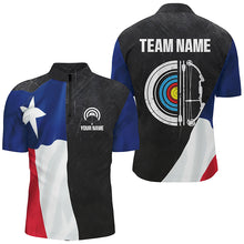 Load image into Gallery viewer, Personalized Retro Texas Flag Archery Shirts For Men Custom Patriotic Archery Jersey For Archer TDM2080