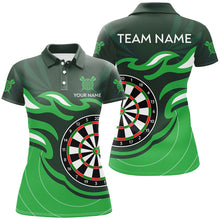 Load image into Gallery viewer, Personalized Green Darts Board Flame Dart Shirts For Women Custom Dart Jerseys Team Uniform TDM3052