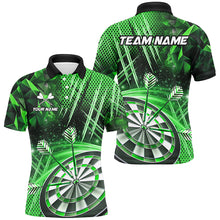 Load image into Gallery viewer, Personalized 3D Glitter Men Darts Shirts Custom Team Dart League Shirts Dart Jerseys |Green TDM3284