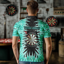 Load image into Gallery viewer, Personalized Darts Board Turquoise Icy 3D Printed Men Dart Shirts Custom Cool Dart Jerseys For Team TDM3481