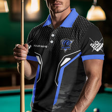 Load image into Gallery viewer, Black And Red 8 Ball Pool Wings Custom Camo Billiard Shirts For Men, 8 Ball Billiard Team Jerseys TDM3484