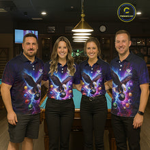 Load image into Gallery viewer, Custom Colorful Lightning Eagle Billiard Shirt For Men, 8 Ball Pool Team Jersey Polo &amp; 1/4 Zip TDM6157