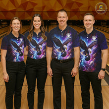Load image into Gallery viewer, Custom Colorful Thunder Lightning Eagle Bowling Shirt For Women, Bowling Team Jersey Polo &amp; 1/4 Zip TDM6158