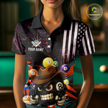 Load image into Gallery viewer, Funny 8 Ball Pool Graffiti Style Billiard Shirt For Women Custom Billiard Team Jersey Outfit TDM5548