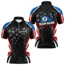 Load image into Gallery viewer, Personalized 8 Ball Pool Billiard Jerseys For Men Custom US Flag Billiard Shirts Team Pool Player TDM3632