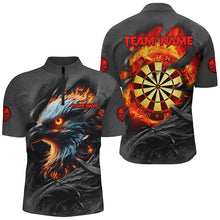 Load image into Gallery viewer, Darts Eagle Fire Flame Custom Darts Shirts Shirts For Men, Personalized Darts League Team Jerseys TDM2101