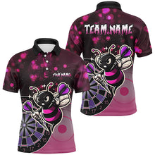 Load image into Gallery viewer, Personalized Pink Darts Bee Custom Darts Shirts For Men, Funny Darts Apparel, Best Darts Gifts TDM2105
