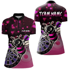 Load image into Gallery viewer, Personalized Pink Darts Bee Custom Darts Shirts For Women, Funny Darts Apparel, Best Darts Gifts TDM2105