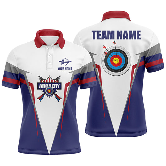Personalized Archery Jerseys Polo Shirts For Men Custom Gifts For Archery Team Lover TDM0430