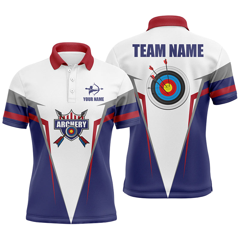 Personalized Archery Jerseys Polo Shirts For Men Custom Gifts For Archery Team Lover TDM0430