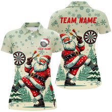 Load image into Gallery viewer, Funny Santa With Dart Custom Dart Shirts For Women, Christmas Darts Gift Outfit For Team Dart Jerseys TDM2844