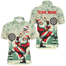 Load image into Gallery viewer, Funny Santa With Dart Custom Dart Shirts For Men, Christmas Darts Gift Outfit For Team Dart Jerseys TDM2844