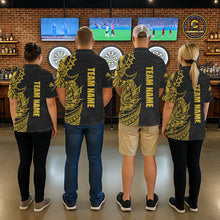 Load image into Gallery viewer, Personalized Yellow Tribal Darts Polo &amp; Quarter Zip Custom Dart Shirts For Women Dart Jerseys TDM5568