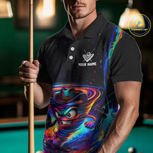 Load image into Gallery viewer, Funny Colorful Tornado 8 Ball Billiard Shirt For Men Custom Pool Team Shirt, Billiard Jersey TDM5574
