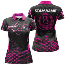 Load image into Gallery viewer, Personalized Pink 8 Ball Point Billiard Women Jerseys Shirts Best Custom Billiards Apparel Clothing TDM1911