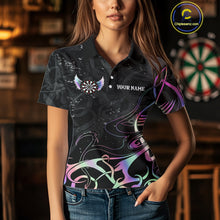 Load image into Gallery viewer, Holographic Arrow Wings Custom Dart Shirt For Women, Dart Jersey Pocket Option TDM5330